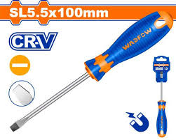 پیچ گوشتی دوسو  وادفو دسته TPR سایز 100*5.5 کد WSD1254