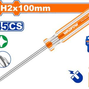 پیچ گوشتی چهارسو دسته کریستالی سایز 100*6 کد wsd6224