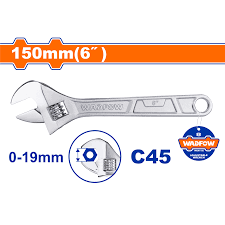 آچار فرانسه فول پالیش وادفو 6 اینچ کد WAW1106