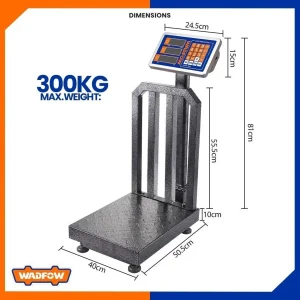 باسکول دیجیتال حفاظ دار 300 کیلویی وادفو کد WEC1531