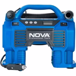 مینی کمپرسور باد فندکی نووا مدل NTA-9160 با باتری ۱۲ ولت