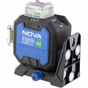تراز لیزری شارژی سه بعدی (۳ خط ۳۶۰ درجه) نوا مدل 2671G nova